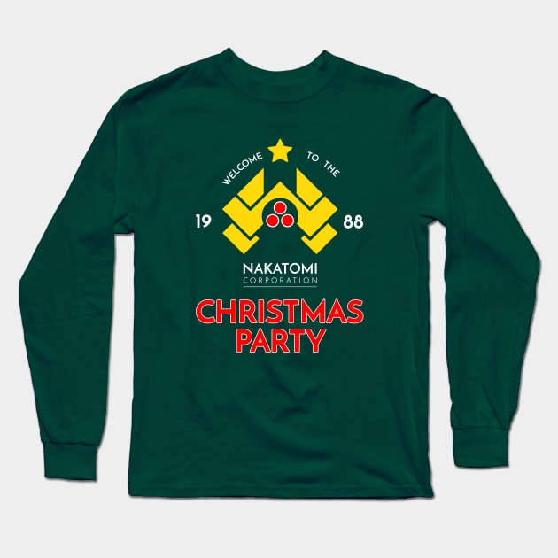 Nakatomi Corp Christmas Party 1988 T-Shirt Long Sleeve T-Shirt by dumbshirts